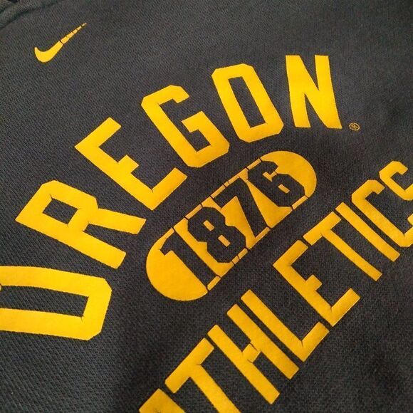 Vintage Nike Center Swoosh Oregon Ducks Hoodie Sweatshirt - Picture 4 of 12